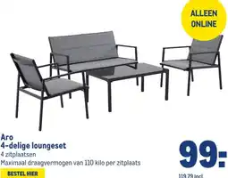 Makro Aro 4-delige loungeset aanbieding