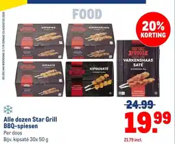 Makro Alle dozen Star Grill BBQ-spiesen aanbieding