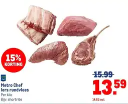 Makro Metro Chef lers rundvlees aanbieding