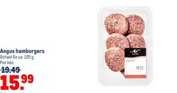 Makro Angus hamburgers aanbieding