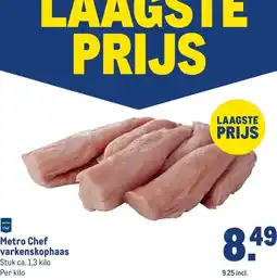 Makro Metro Chef varkenskophaas aanbieding