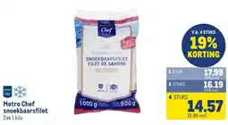 Makro Metro Chef snoekbaarsfilet aanbieding