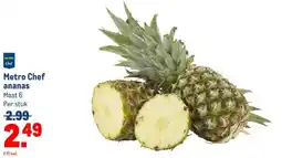 Makro Metro Chef ananas aanbieding