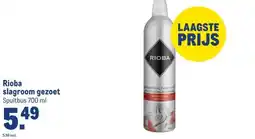 Makro Rioba slagroom gezoet aanbieding