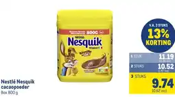 Makro Nestlé Nesquik cacaopoeder aanbieding