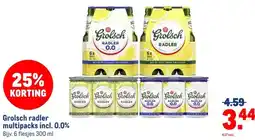 Makro Grolsch radler multipacks incl. 0.0% aanbieding