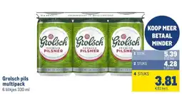Makro Grolsch pils multipack aanbieding
