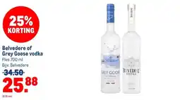 Makro Belvedere of Grey Goose vodka aanbieding