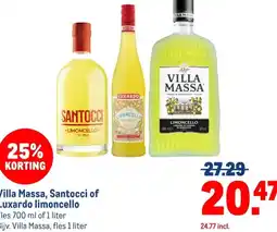 Makro Villa Massa, Santocci of Luxardo limoncello aanbieding