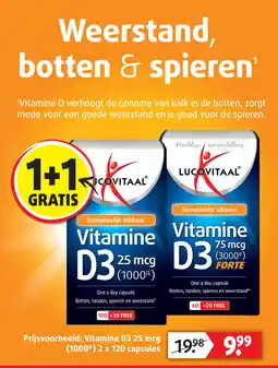 Lucovitaal Vitamine Prijsvoorbeeld: Vitamine D3.25 mcg aanbieding