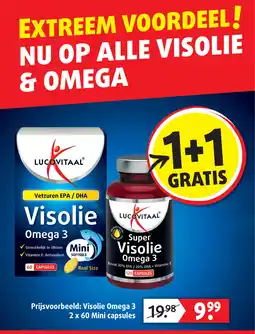 Lucovitaal Visolie Omega 3 2 x 60 Mini capsules aanbieding