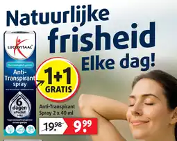 Lucovitaal Anti-Transpirant Spray aanbieding
