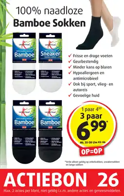 Lucovitaal LUCOVITAAL Naadloze Bamboe Sokken aanbieding