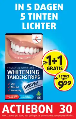 Lucovitaal Whitening Tandenstrips aanbieding
