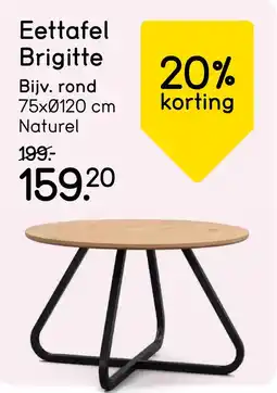 Leen Bakker Bekijk Eettafel Brigitte aanbieding