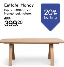 Leen Bakker Bekijk Eettafel Mandy aanbieding