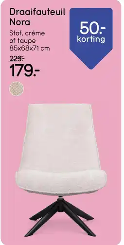 Leen Bakker Bekijk Draaifauteuil Nora aanbieding