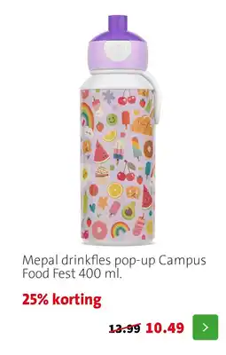 Intratuin Mepal drinkfles pop-up campus food fest aanbieding