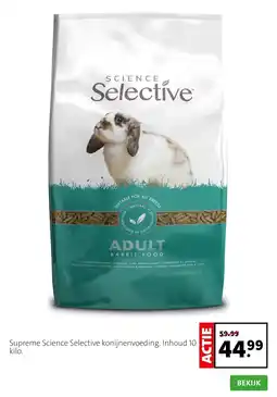 Intratuin Supreme science selective konijnenvoeding aanbieding