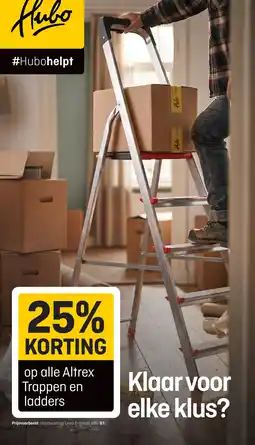 Hubo op alle Altrex Trappen en ladders aanbieding