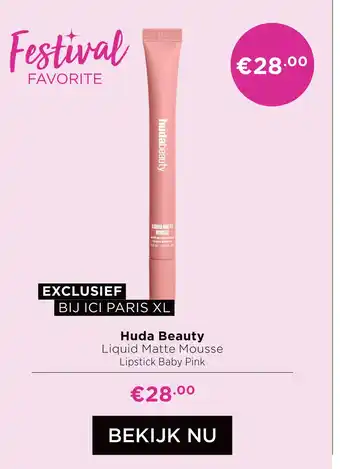 ICI Paris XL Huda Beauty aanbieding