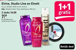 Etos Elvive, Studio Line en Elnett aanbieding
