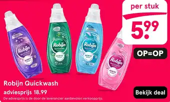 Etos Robijn quickwash aanbieding