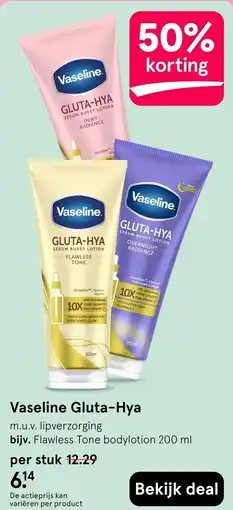 Etos Vaseline Gluta-Hya aanbieding