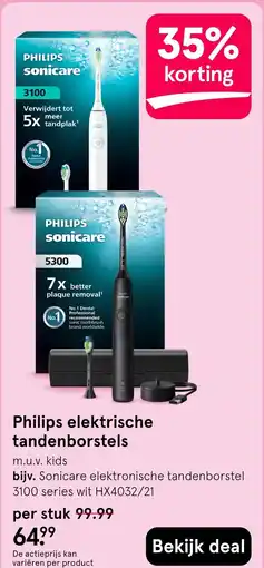 Etos Philips elektrische tandenborstels aanbieding