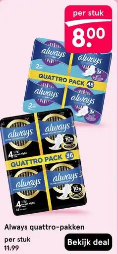 Etos Always quattro-pakken aanbieding