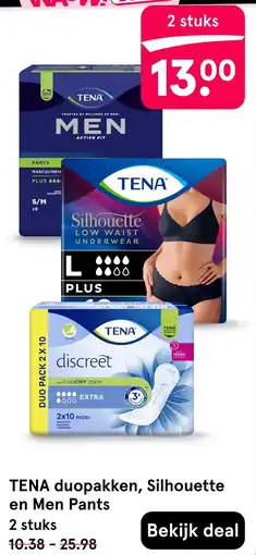 Etos Tena duopakken, silhouette en men pants aanbieding