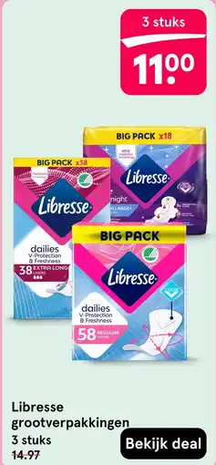 Etos Libresse grootverpakkingen aanbieding