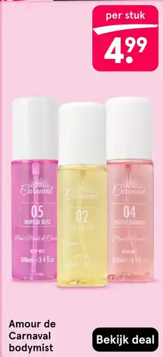 Etos Amour de carnaval bodymist aanbieding