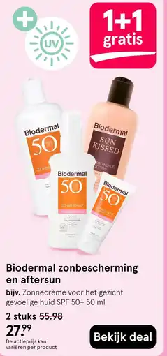Etos Biodermal zonbescherming en aftersun aanbieding