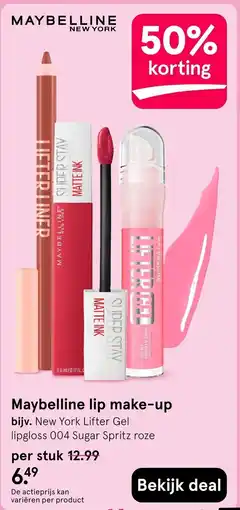 Etos Maybelline lip make-up aanbieding