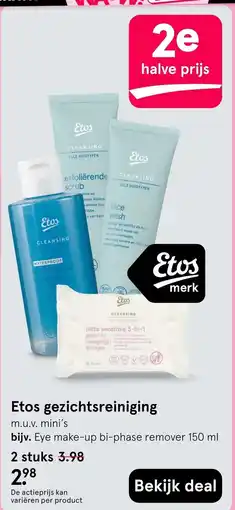 Etos Etos gezichtsreiniging aanbieding