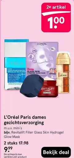 Etos L'Oréal Paris dames gezichtsverzorging aanbieding