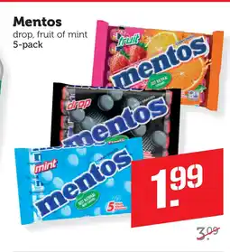 Coop Mentos aanbieding