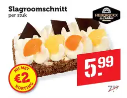 Coop Slagroomschnitt aanbieding