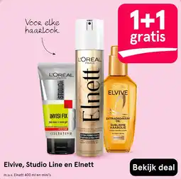 Etos Elvive, Studio Line en Elnett aanbieding