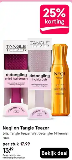 Etos Neqi en Tangle Teezer aanbieding