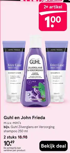 Etos Guhl en John Frieda aanbieding