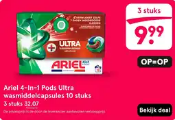 Etos Ariel 4-in-1 pods ultra wasmiddelcapsules aanbieding