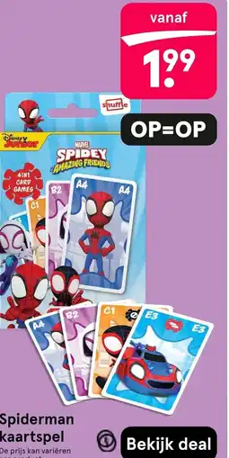 Etos Spiderman kaartspel aanbieding