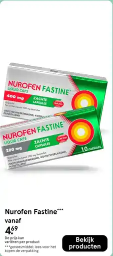 Etos Nurofen Fastine aanbieding