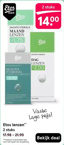 Etos Etos lenzen aanbieding