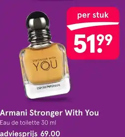 Etos Armani Stronger With You aanbieding