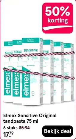 Etos Elmex sensitive original tandpasta aanbieding