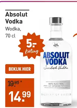 Gall & Gall Absolut Vodka aanbieding
