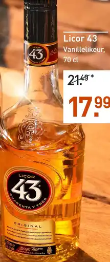 Gall & Gall Licor 43 aanbieding